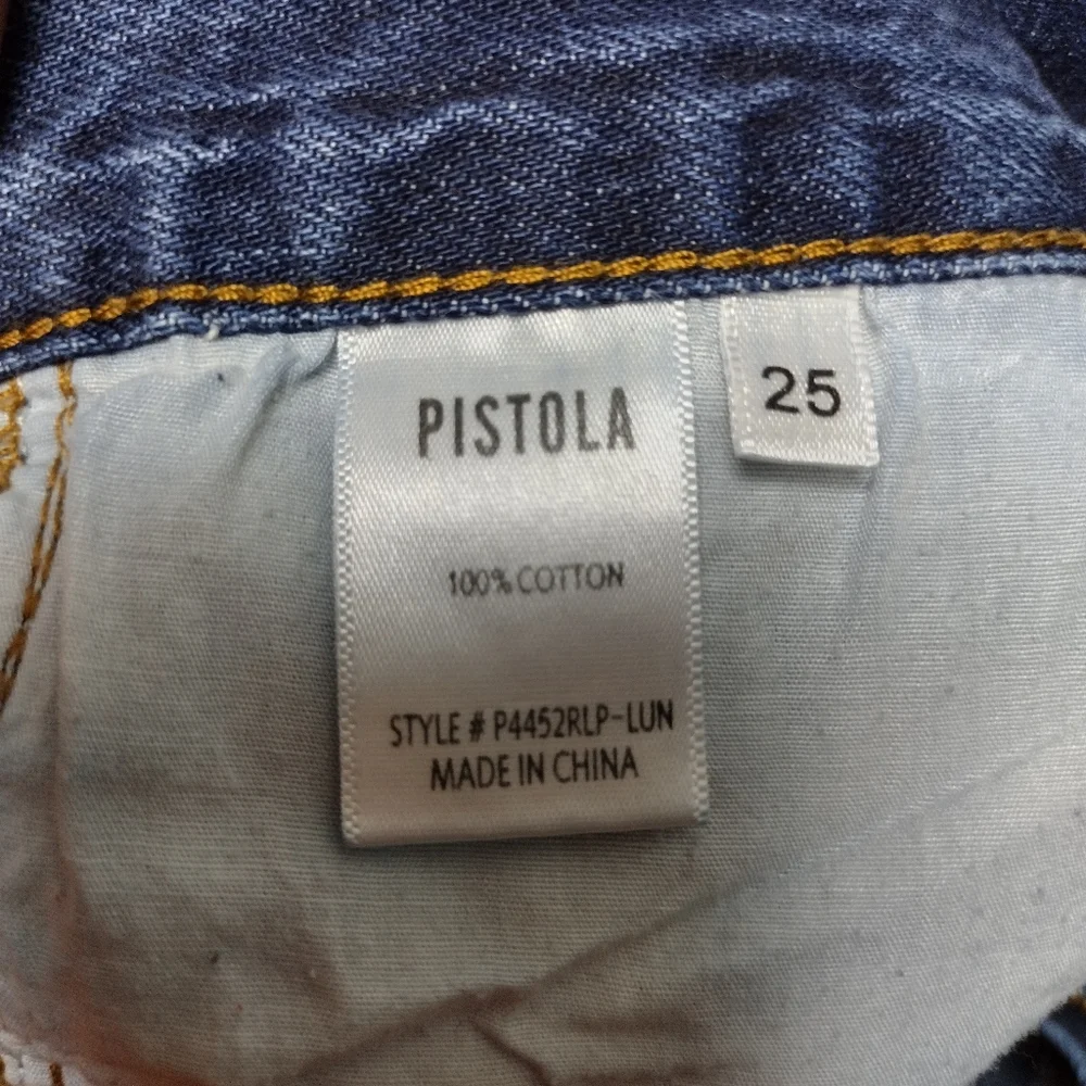 Pistola Kylee Relaxed High Rise Cuffed Short in Luna - Picture 4 of 5